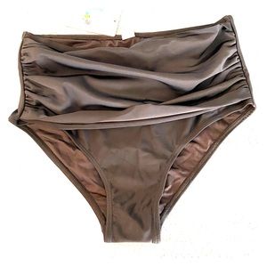 High waisted swim bottoms